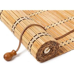 JSLJDM Tenda a Rullo in Bambù da Esterno su Misura, Tenda Bambu Avvolgibile per Balcone e Terrazza, Frangivista Parasole Filtrante, Montaggio con Fori (F4-Largo-CarbonScuro-Filtro65%)