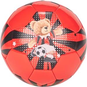 A.C. Milan AC Milan Pallone da Calcio, per Partite e Allenamento, Rosso/Nero (Teddy), Taglia 1