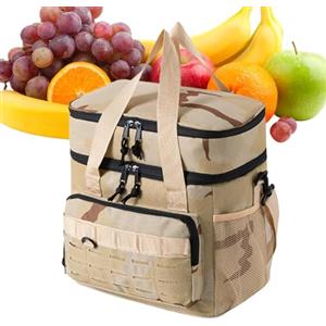 Generisch Borsa frigo da 19 l, in tessuto Oxford, 30 x 21 x 31 cm | Borse isolate a prova di perdite, per pesca all'aperto, auto, strada di lavoro, picnic, spiaggia, piscina, golf carrello