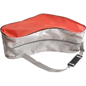 Elchuiaby Grande borsa per pattini a rotelle, 39 cm, in nylon, 3 scomparti (rosso)