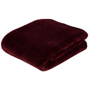 Gözze - Morbida Coperta Premium, Sensazione Cashmere, Microfibra, 180 x 220 cm - Bordeaux