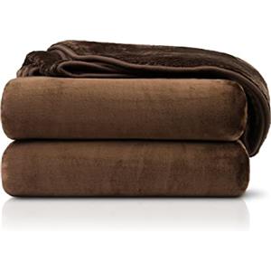 Amago Coperta, Effetto Cashmere, 180 x 220 cm - Cioccolata