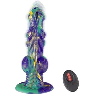 Widesen 23cm Dildo Vibratore Spinta Sexytoysys Donna Stimolatore Punto G,Fallo Silicone Plug Anale Vagina Prostata Massaggiatore Sex Machine,Pene Finto Dildi Vibratori Ventosa Telecomando Sex Toys Uomo Coppia