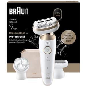 BRAUN - Silk-épil 9-060 3D 40 pinzette Oro, Bianco - SPEDIZIONE GRATUITA
