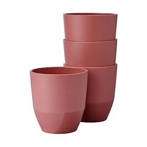Mepal - Bicchiere 4 Pezzi Silueta - Tazza per tè e caffè - Lavabile in lavastoviglie e microonde - Stoviglie - 200 ml - Vivid mauve