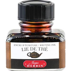 Jacques Herbin 13044T - flacone d'inchiostro, 30 ml per pennini e stilografiche, foglie del thé
