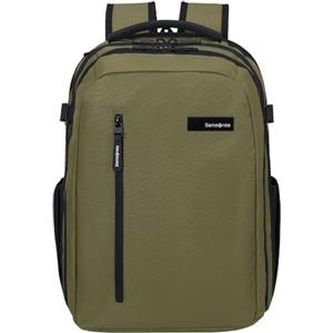 Samsonite Roader - Zaino PC 15.6", Zaino Business & Scuola con Copripioggia - per Ufficio, Lavoro & Scuola & Università - Verde (Olive)