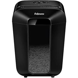 Fellowes distruggi documenti a frammento LX70, 11 fogli, per casa e piccolo ufficio, uso personale, cestino da 18 litri, distruggidocumenti con blocco di sicurezza, nero