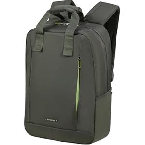 Samsonite Guardit Classy - Zaino per laptop con manici 14,1", 38 cm, 15,5L, Verde (Gunmetal Green)