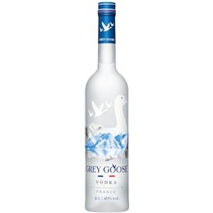 GREY GOOSE Premium French Vodka, Vol. 40%, 600 cl / 6 L, pregiata vodka francese creata dal migliore grano monorigine francese e acqua sorgiva