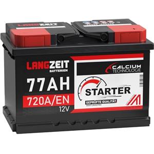 LANGZEIT Batterien LANGZEIT batteria auto 77Ah 12V avviamento sostituito 75Ah 74Ah 72Ah 70Ah