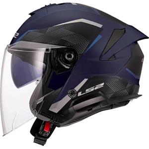 LS2, Casco Moto Jet VERSO II AIR Navy Blue, XS