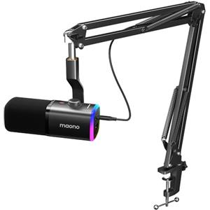MAONO Microfono da gioco dinamico: microfono dinamico USB XLR per computer con software RGB per PC per gamer-podcast kit microfono per streaming studio di registrazione creazione di contenuti YouTube