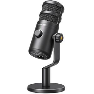 MAONO PD100 Gen2 Microfono Dinamico USB/XLR, Audio 192 kHz/24 bit, Struttura in Metallo, Pulsante Mute, Kit Completo con Cavi USB e XLR, per Podcast, Streaming, Gaming e PC