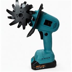 MF artSHOP Motozappa Elettrica a Batteria 48VF al Litio 550W, Mini Motozappa Portatile Senza Fili, 400 RPM, Zappatrice per Orto, Giardino, Aiuole e Terreno, Leggera e Compatta