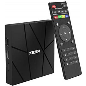 Sidiwen Box TV Android 10.0 2GB RAM 16GB ROM Smart TV Box, Allwinner H616 Quad-Core 6K TV Box, H.265, 3D, 2.4G Wifi, 10 / 100M Ethernet