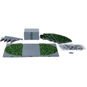 LEMAX STRADA GRIGIA E CON ERBA - PLAZA SYSTEM GREY 24 PEZZI COD 64108 VILLAGE PRESEPE