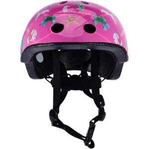 TOYANDONA Casco da Bici per Ragazzo Ragazza Rosa Cinturino Regolabile e Rotella | PVC e Schiuma Protettiva, Prese D'aria Interne, Fibbia Sicura, per Skateboard e Triciclo All'aperto