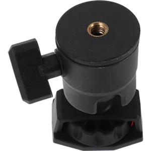 HOOWIFFY Supporto Illuminazione Girevole 360° Filettatura 1/4 Nero | Lega e Plastico, Regolazione Angolare Precisa, per Action Camera e Ring Light