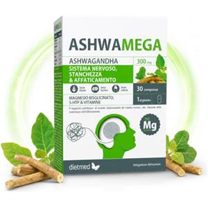 DietMed ASHWAMEGA Ashwagandha 30 Compresse 1 Mese di Scorta