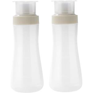 fkngcp Contenitori di condimento da 2 pezzi, shaker di zucchero a velo da 350 ml con coperchio, bottiglia di spremitura in plastica per cacao setaccio, polvere di cannella, zucchero, caffè al cioccolato
