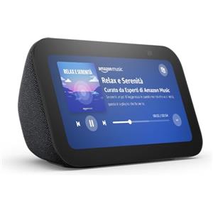 Amazon Echo Show 5 (Ultimo modello) | Schermo touch intelligente e compatto: controllo della Casa Intelligente e molto altro | Antracite, con Accesso Anticipato ad Alexa+