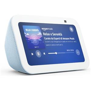 Amazon Echo Show 5 (Ultimo modello) | Schermo touch intelligente e compatto: controllo della Casa Intelligente e molto altro | Azzurro, con Accesso Anticipato ad Alexa+
