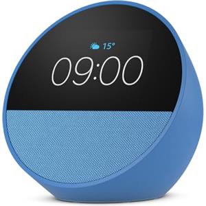Amazon Echo Spot (modello 2024) | Sveglia intelligente con audio di qualità | Blu, con Accesso Anticipato ad Alexa+