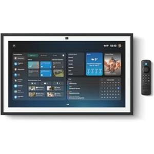 Amazon Echo Show 21 (Ultimo modello) | Fantastico schermo intelligente HD da 21" con Fire TV integrata, con Alexa, audio potente e dinamico e streaming HD immersivo, con Accesso Anticipato ad Alexa+
