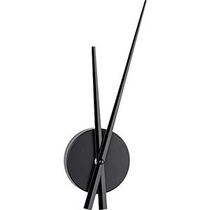 TFA Dostmann Lancette Orologio da Parete 60.3036.01 MINIMALIST, DIY, Silenzioso, Metallo, Orologio da Muro, Moderni, Meccanismo Orologio da Parete, Fai da Te, Decorativo, Eleganto, Nero