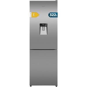 Cecotec Frigorifero Combinato Total No Frost di 322L Bolero CoolMarket Combi 322i WD Inox E. Altezza 185,5cm, Larghezza 59,5cm, Classe E, Tecnologia Multi Airflow, HumidityFlex HUB, LED Interno, Inox