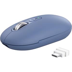 Trust Seron Mouse Wireless con Rotellina Ultra Rapida, Blu