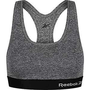 Reebok Donna, Top Corto Sportivo, Grigio, Medio