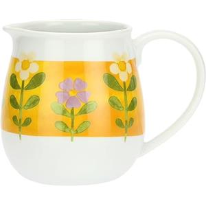THUN, Caraffa in Porcellana Decorata a Mano con Motivi Floreali, Linea Florianne, Idea Regalo, Ø 15 cm, 6.5 cm h