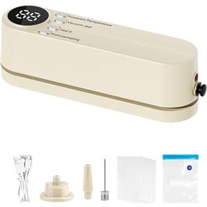 Generic Mini sigillatrice sottovuoto senza fili, ricaricabile, portatile, per uso domestico, strumento per confezionamento sottovuoto con sacchetti per conservare alimenti da cucina, frutta, verdura e snack