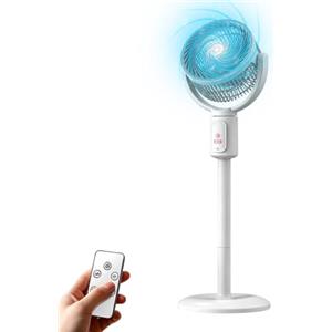 Generico Ventilatore A Piantana Con Telecomando 5 Velocità 180° Oscillante Timer 8h | Ventilatore Circolazione Aria Per Cucina Ufficio Domestico Dormitorio Lavoro Studio Sonno Campeggio