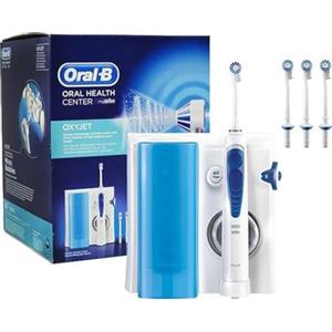 Braun Oral B MD20 Idropulsore Dentale Professionale OxyJet MicroBolle 2 Getti 4 Testine
