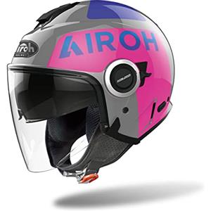 AIROH CASCO HELIOS UP PINK/GREY GLOSS XL