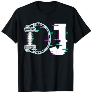 InGENIUS DJ Music Music Headphone Disc J Musica DJ Disc Jockey Disc Techno Cuffie Design Musicista Maglietta