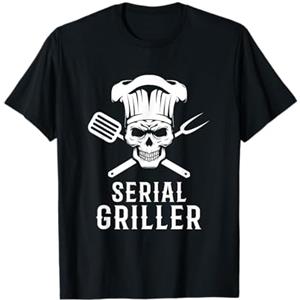 Regali Griglia Del Barbecue Divertente Birra Barbecue Dalla Griglia Serial Griller Maglietta
