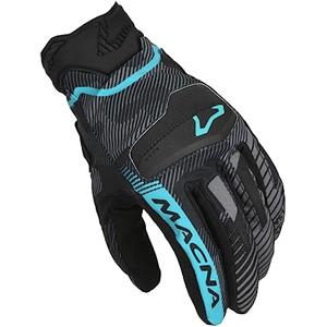 Macna Guanti da moto Lithic da donna S Nero/Blu