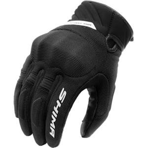 SHIMA SONIC Guanti Moto Estivi Uomo Tessile Pelle Corto Ventilato Omologati Guanto per Motocicletta Ventilata Touchscreen Motocross Protettore Rinforzato Abbigliamento Città (Uomini, Bianco, L)