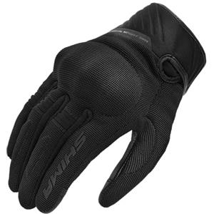 SHIMA SONIC Guanti Moto Estivi Donna Tessile Pelle Corto Ventilato Omologati Guanto per Motocicletta Ventilata Touchscreen Motocross Protettore Rinforzato Abbigliamento Città (Donne, Nero, M)