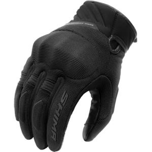 SHIMA SONIC Guanti Moto Estivi Uomo Tessile Pelle Corto Ventilato Omologati Guanto per Motocicletta Ventilata Touchscreen Motocross Protettore Rinforzato Abbigliamento Città (Uomini, Nero, 4XL)
