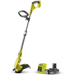 Ryobi Tagliabordi Decespugliatore a Batteria 18V ONE+, Batteria 2.0Ah, Caricabatterie, Taglio 25-30 cm, Funzione Bordatura EasyEdge, Asta Telescopica, Impugnatura Ergonomica, RLT183220S