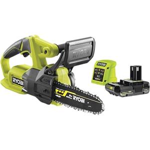 Ryobi RY18CS20A-125 Elettrosega a Batteria 18V ONE+, Barra 20 cm, Batteria 2,5 Ah e Caricabatterie Inclusi, Leggera e Maneggevole