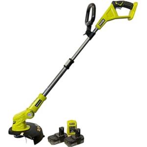 Ryobi RLT183222S Decespugliatore/Tagliabordi 18V ONE+, Larghezza di Taglio 25-30 cm, EasyEdge™, Asta Telescopica, 2 Batterie 2 Ah e Caricabatterie Inclusi