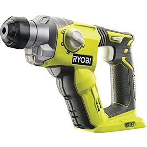 Ryobi R18SDS-0 Tassellatore a Batteria 18V ONE+, Batteria non Inclusa, con Luce LED, Indicato per Forare Pietra e Cemento, e Rimuovere Piastrelle,Verde e Antracite