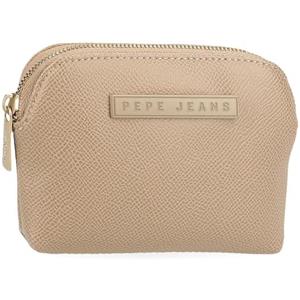 Pepe Jeans Elia Portafogli, Portafogli, Portafogli, Casual Realizzato in Pelle Sintetica, Bretelle larghe e regolabili che si adattano, Tasca Frontale. Joumma Bags, taupe, Taglia unica, Portamonete