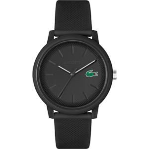 Lacoste Orologio Analogico al Quarzo da Uomo Collezione LACOSTE.12.12 con Cinturino in Silicone Nero - 2011171
